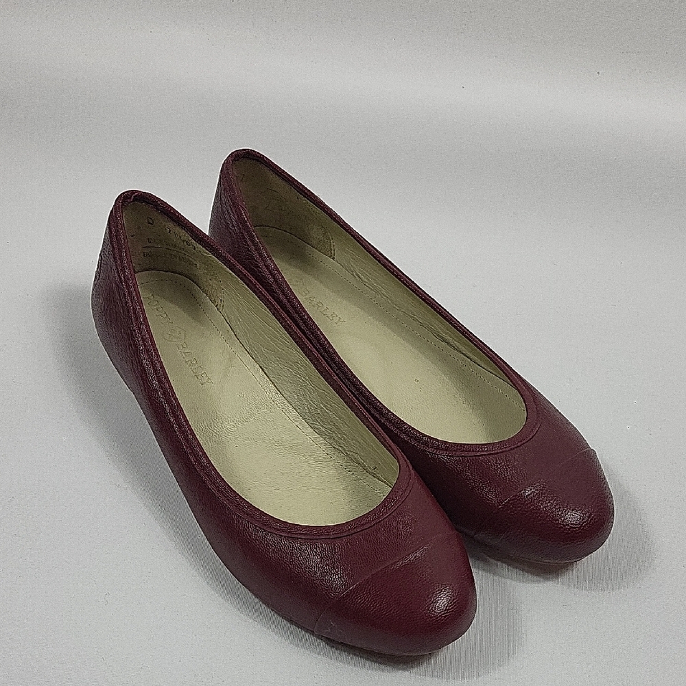 Poppy Barley Burgundy Flats